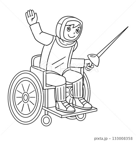 Inclusive Adaptive Sports Boy Wheelchair Fencing Inclusive Adaptive Sports Boy Wheelchair Fencing 133008358
