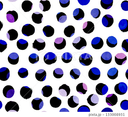 Seamless pattern in irregular art polka children is print dots for textiles and surface design 133008931