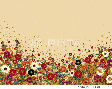 落ち着きのある和風の柄 133010553