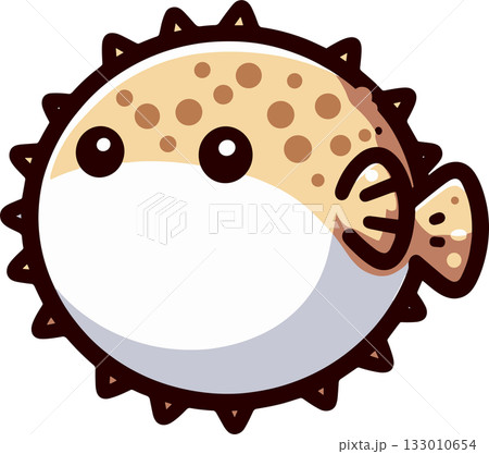 シンプルでかわいいハリセンボンのイラスト 133010654