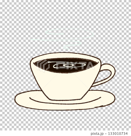 Hand-drawn cafe illustration / coffee / gentle atmosphere Hand-drawn cafe illustration / coffee / gentle atmosphere 133010734