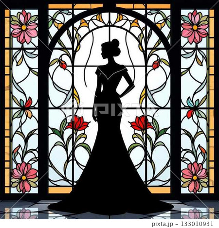 ステンドグラスに浮かぶ淑女06 ステンドグラスに浮かぶ淑女06 133010931