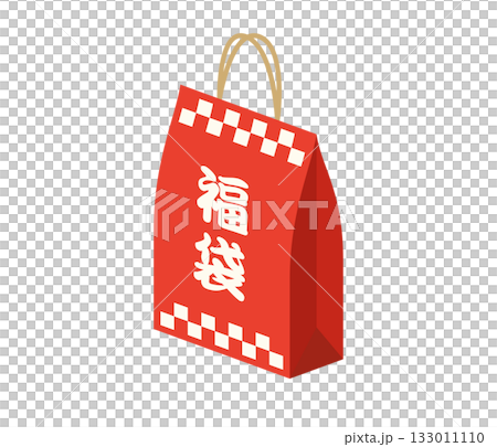 Lucky bag, flat illustration 133011110