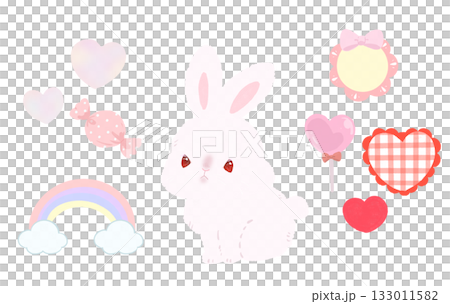 夢かわいいうさぎセット 133011582