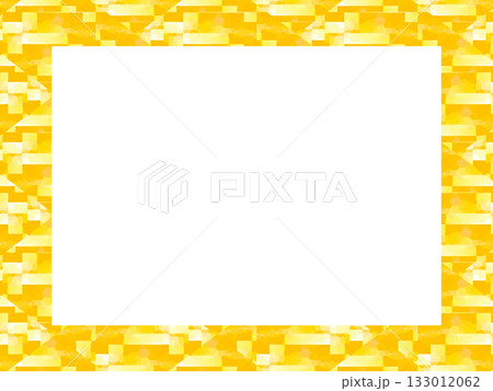 黄色の幾何学模様の四角形フレーム7 黄色の幾何学模様の四角形フレーム7 133012062