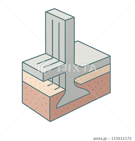 木造住宅の壁断面構造をわかりやすく描いた図、 断熱材入り壁の構造を示す建築教育用イラスト、 住宅の壁 133012172