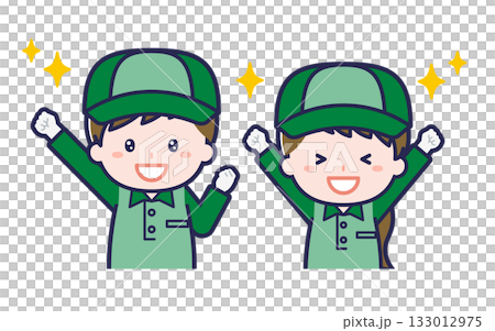 配達員／2人組／男女 03 133012975