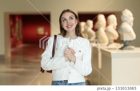 Woman in the Sculpture Museum 133013065