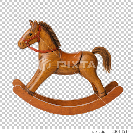 brown horse on wooden deck 133013539