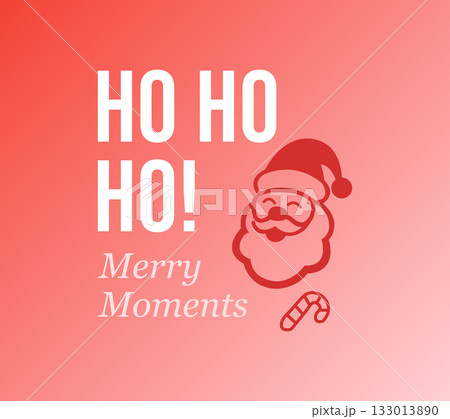 ho ho ho christmas greeting card 133013890