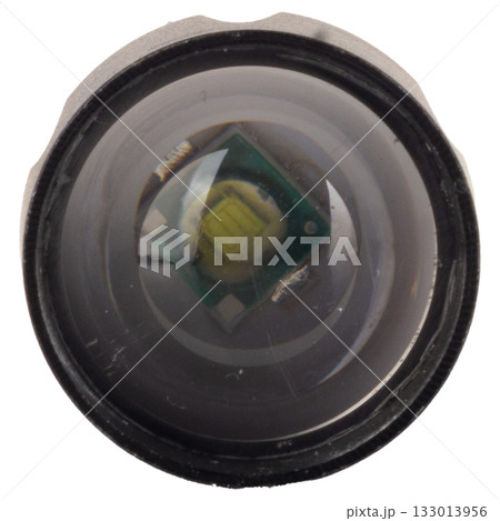 flashlifght small color black isolated on white background flashlifght small color black isolated on white background 133013956