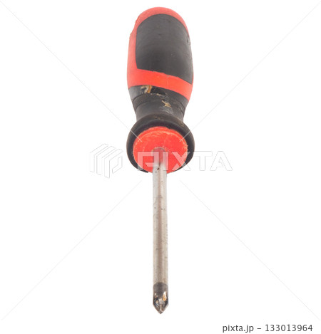Orange Screwdriver Isolated on White Background 133013964