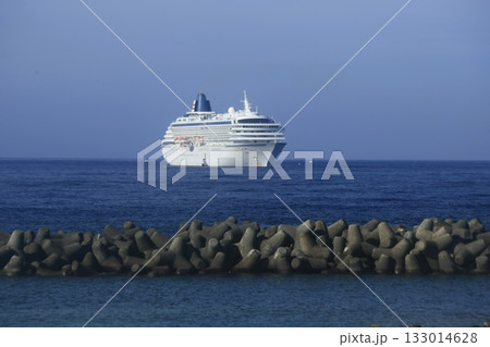 豪華客船が停泊する港 豪華客船が停泊する港 133014628