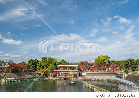 秋の琵琶湖疏水　南禅寺船溜　京都市 133015265