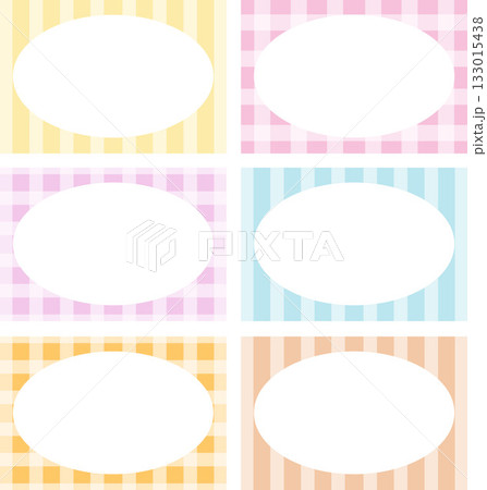 Cute pastel rectangle frame set with stripe and checked patterns for animal print, decoration, polaroid photo, ad template, social media, poster, book cover design, notepad, sticky note, memo, banners Cute pastel rectangle frame set with stripe and checked patterns for animal print, decoration, polaroid photo, ad template, social media, poster, book cover design, notepad, sticky note, memo, banners 133015438