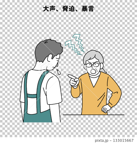 顧客騷擾範例:大聲威脅、言語辱罵 顧客騷擾範例:大聲威脅、言語辱罵 133015667