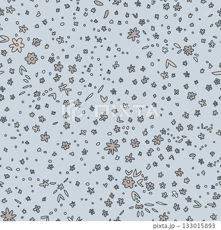 Tiny Powder Blue Ditsy Pattern 133015893
