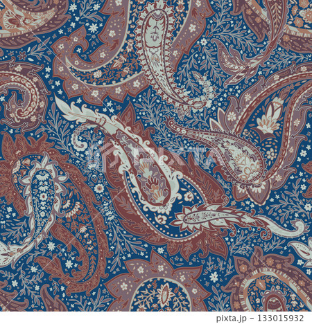 Rich Navy Rust Paisley Harmony Rich Navy Rust Paisley Harmony 133015932