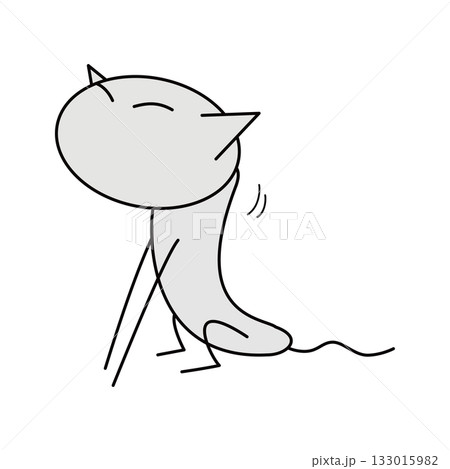 さらにストレッチする猫 133015982