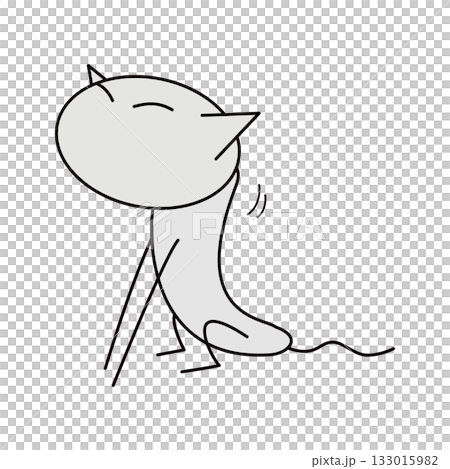 さらにストレッチする猫 133015982