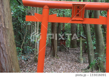 京都府木津川市の里山の風景が広がる山背古道 133016091