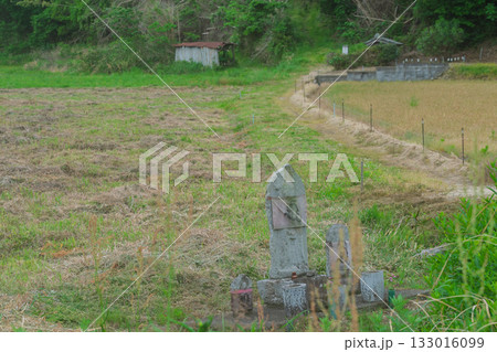 京都府木津川市の里山の風景が広がる山背古道 京都府木津川市の里山の風景が広がる山背古道 133016099