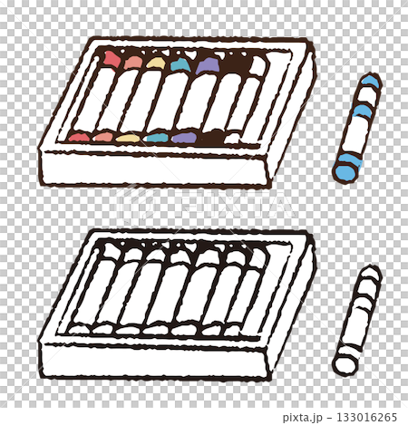 Hand-drawn crayons 133016265