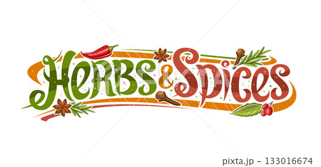 Vector logo for Herbs and Spices 133016674