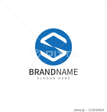 s letter logo s blue logo template vector illustration icon 133016824