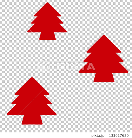 Illustration of multiple deformed coniferous trees in dark red Illustration of multiple deformed coniferous trees in dark red 133017620