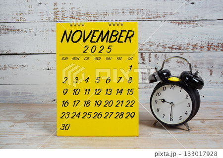 November 2025 annual monthly desk calendar for planning and management 133017928