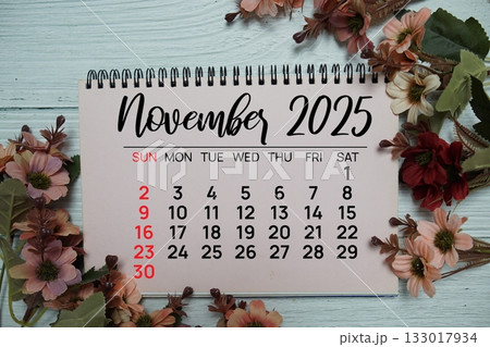 November 2025 annual monthly desk calendar for planning and management November 2025 annual monthly desk calendar for planning and management 133017934