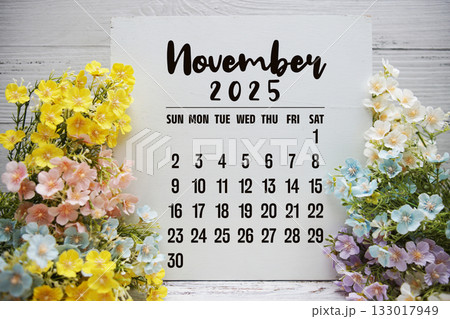 November 2025 annual monthly desk calendar for planning and management November 2025 annual monthly desk calendar for planning and management 133017949