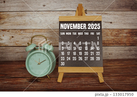 November 2025 annual monthly desk calendar for planning and management 133017950