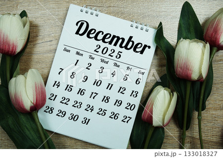 December 2025 annual monthly desk calendar for planning and management 133018327