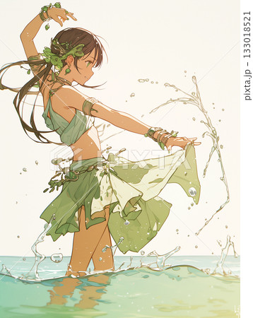 水辺で舞うアニメ美少女 夏の輝きと透明な水しぶき 幻想的で繊細なアニメイラスト 水辺で舞うアニメ美少女 夏の輝きと透明な水しぶき 幻想的で繊細なアニメイラスト 133018521