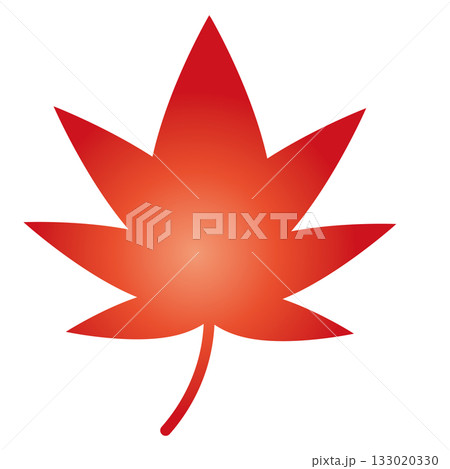 赤いもみじのイラスト、秋の紅葉素材 133020330