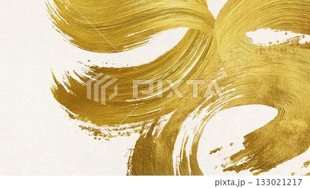 和風な背景　筆の躍動感 133021217