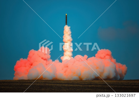Launch of intercontinental ballistic missile Launch of intercontinental ballistic missile 133021697