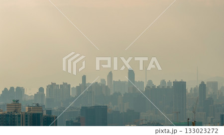 Nov 2 2025 Urban Air Pollution Over City Skyline Hong Kong 133023272