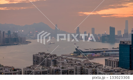 Nov 2 2025 Twilight Glow Over Hong Kong Urban Skyline Nov 2 2025 Twilight Glow Over Hong Kong Urban Skyline 133023308