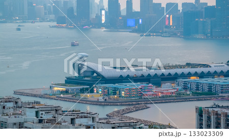 Nov 2 2025 Kai Tak Cruise Terminal Overlooking Victoria Harbour Hong Kong 133023309
