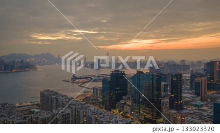 Nov 2 2025 Night View Of Kwun Tong Hong Kong Skyline 133023320