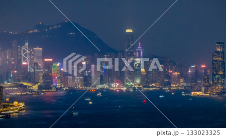 Nov 2 2025 Vibrant Nightscape of Kowloon, Hong Kong Skyline Nov 2 2025 Vibrant Nightscape of Kowloon, Hong Kong Skyline 133023325