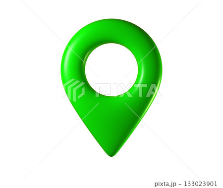 3d Green Map Pin and Geolocation Marker for Navigation Apps, Maps, GPS, and Location services. Location pin icon. GPS pins. 3d render. 3d Green Map Pin and Geolocation Marker for Navigation Apps, Maps, GPS, and Location services. Location pin icon. GPS pins. 3d render. 133023901