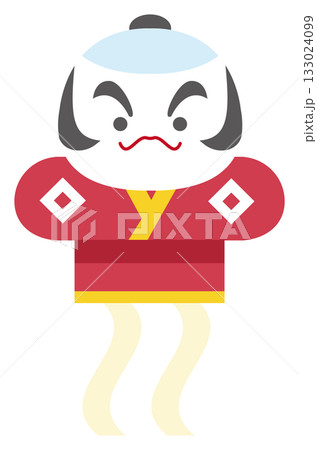 赤い奴凧のイラスト 133024099