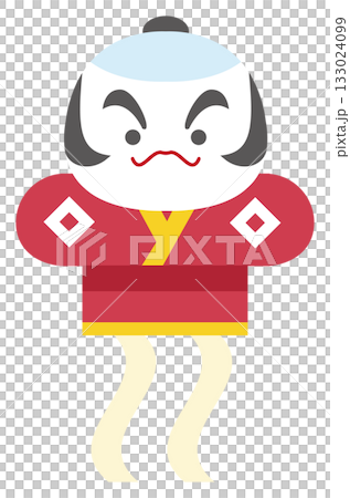 赤い奴凧のイラスト 133024099