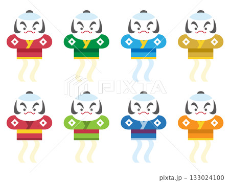 奴凧のイラスト素材セット 133024100