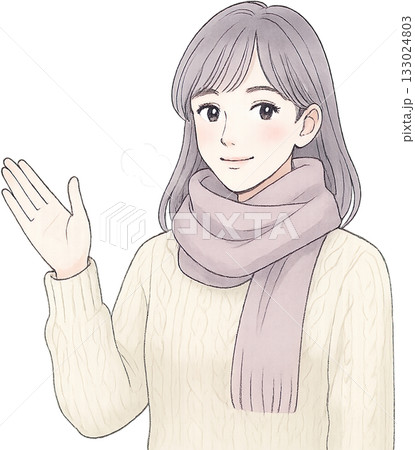 ほのかな感じの薄いラインドローイングイラスト 133024803