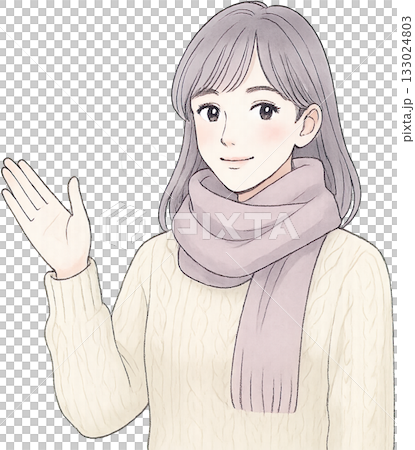 一幅線條柔和的插圖 133024803